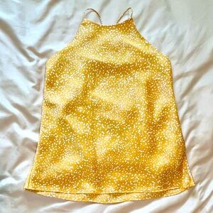 Yellow Polka Dot Women's Top